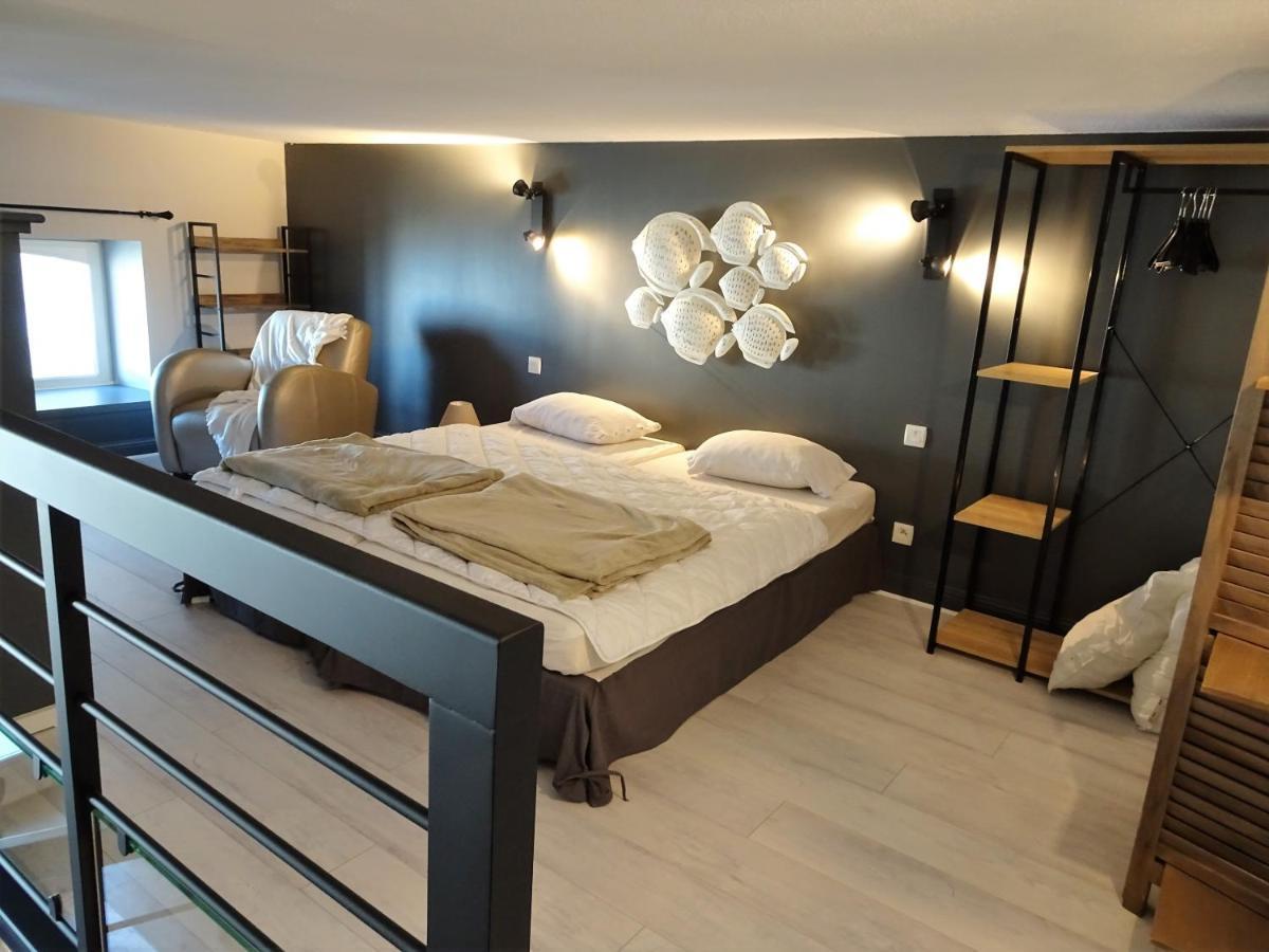 Charmant Studio En Duplex Esprit Loft Avec Balcon Vue Mer, Et Piscine Exterieure Le Croisic Exterior foto